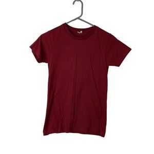 District Threads Mens Red Short Sleeve Crew Neck Pullover T-Shirt Size Small